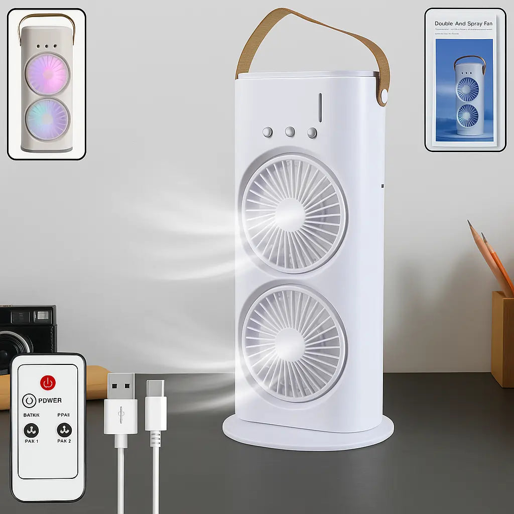 Double-head Electric Fan