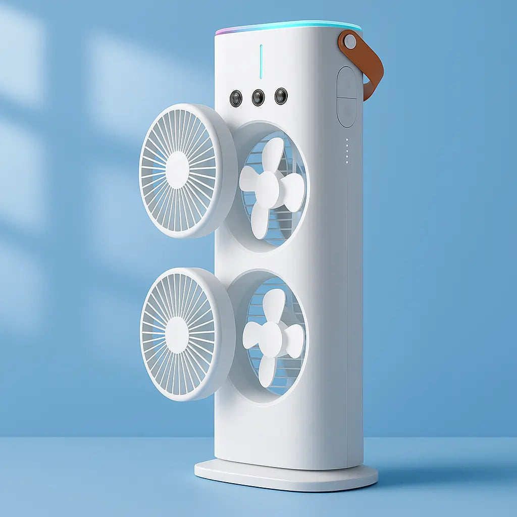 Double-head Electric Fan