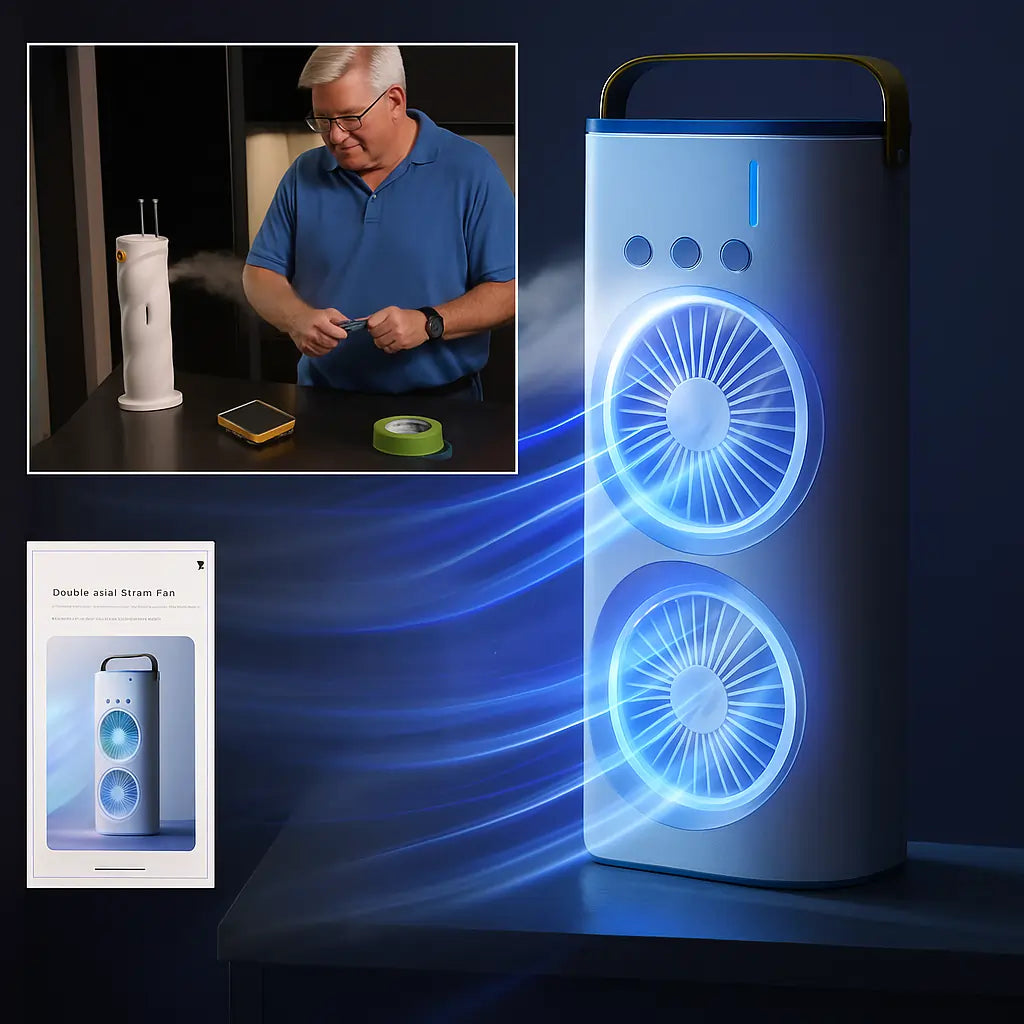 Double-head Electric Fan