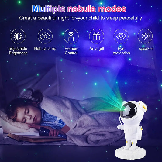 Astronaut Galaxy Projector Lamp