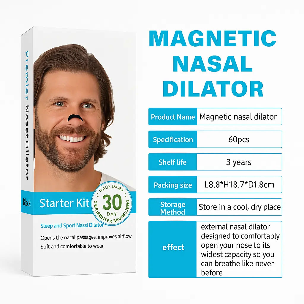 Magnetic nasal strips